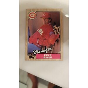 Rare! Error Card! 1987 Topps - #393 Pete Rose Picture Is Actual Card.